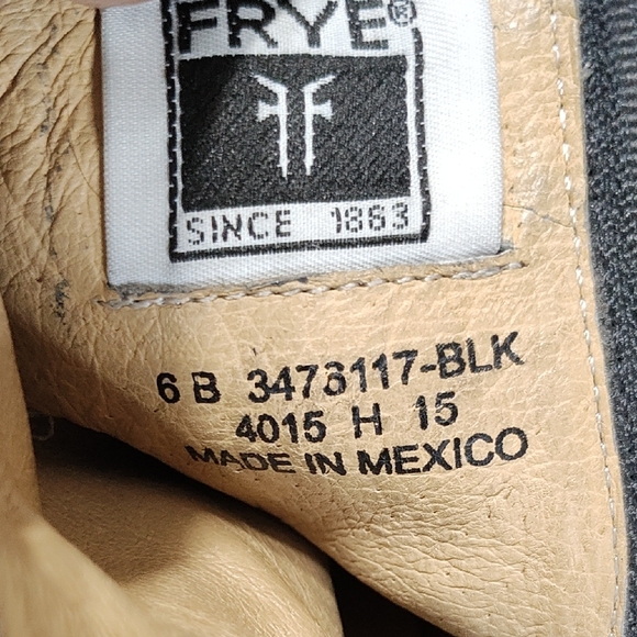 Frye Marjorie Knotted Black Ankle Boots Size 6B - Picture 2 of 10